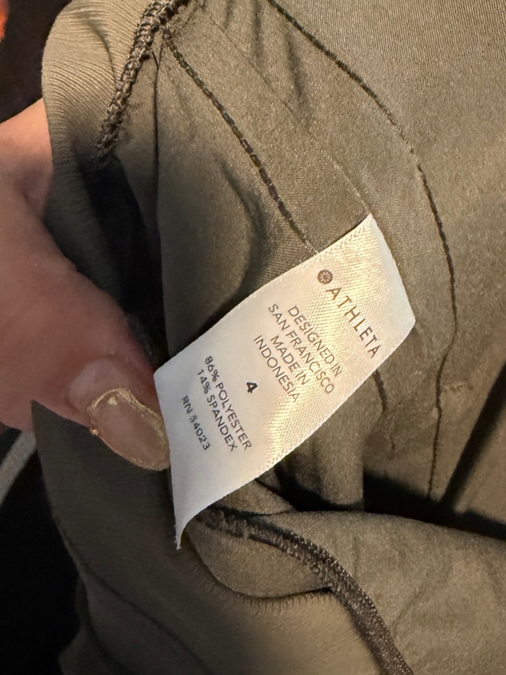 Athleta Nolita Wide Leg Pants In Mountain Olive Size 4 - Picture 7 of 8